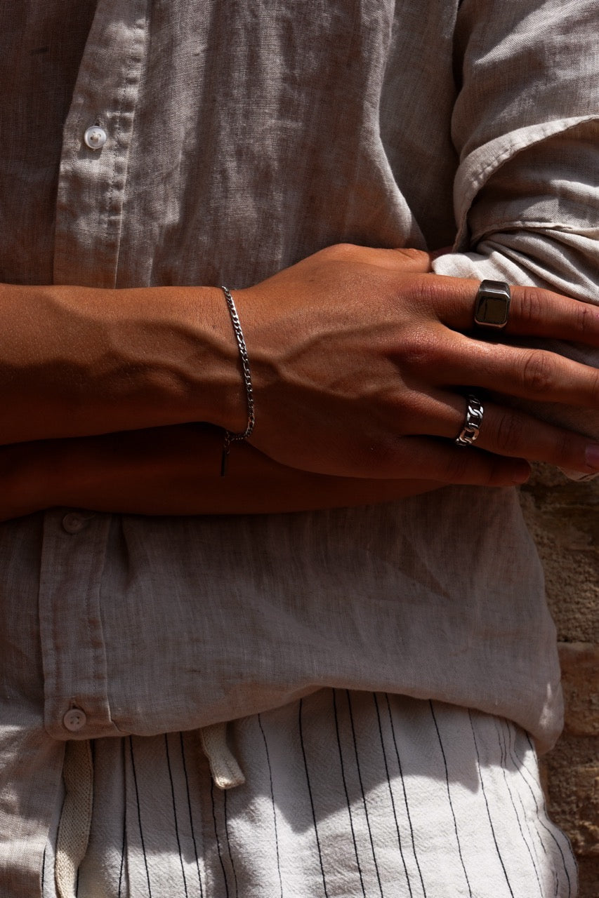 Figaro Bracelet 3MM by SILETH, view 6