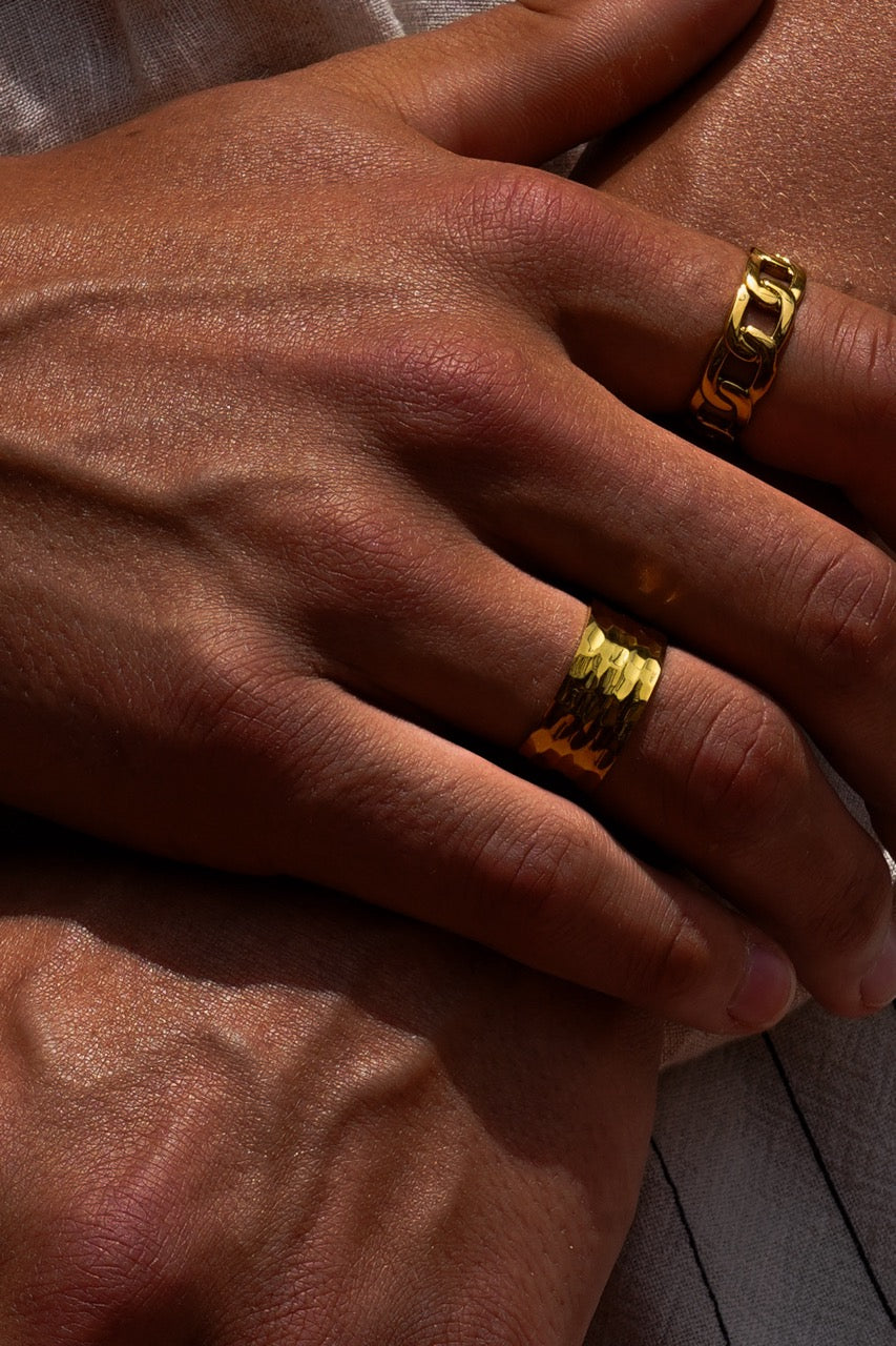 Hammered Ring by SILETH, view 4