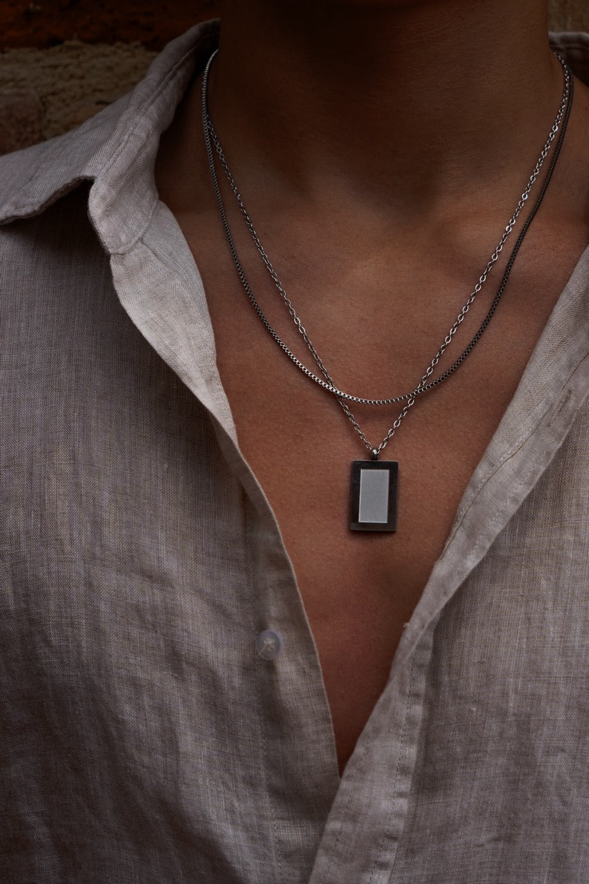 Box Necklace 1.5MM by SILETH, view 6