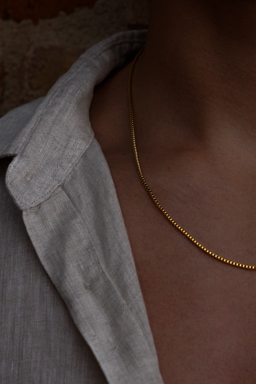 Box Necklace 1.5MM by SILETH, view 4
