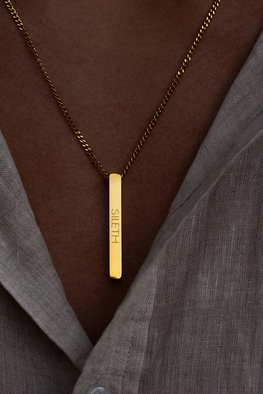 Bar Necklace by SILETH, view 3