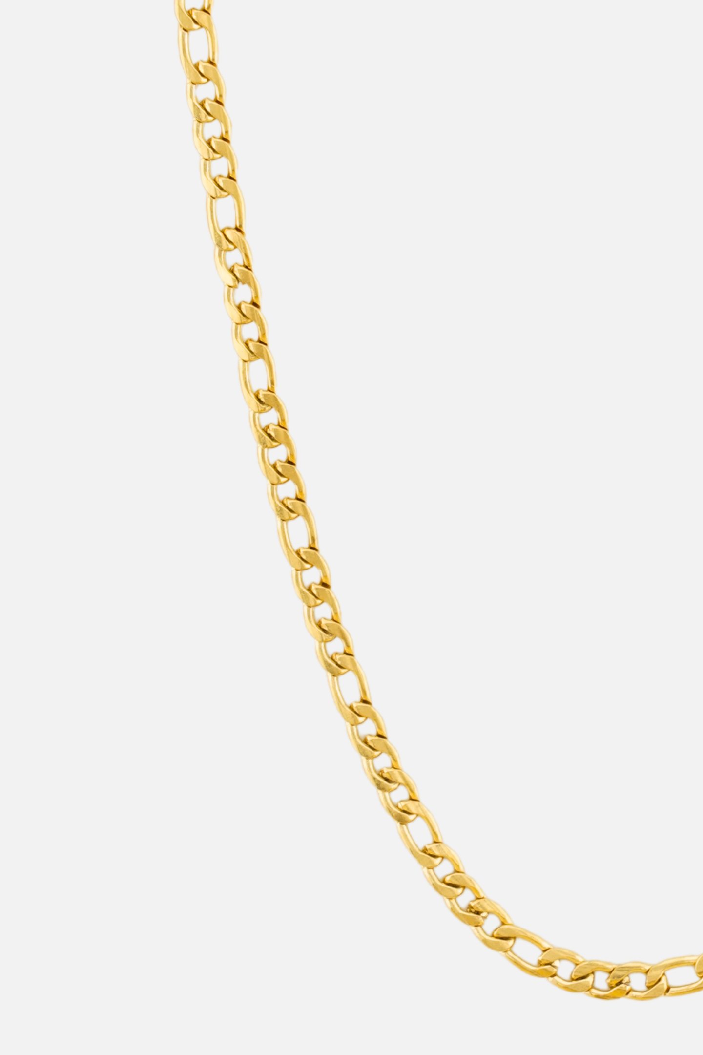 Figaro Necklace 3MM by SILETH in gold finish, view 3